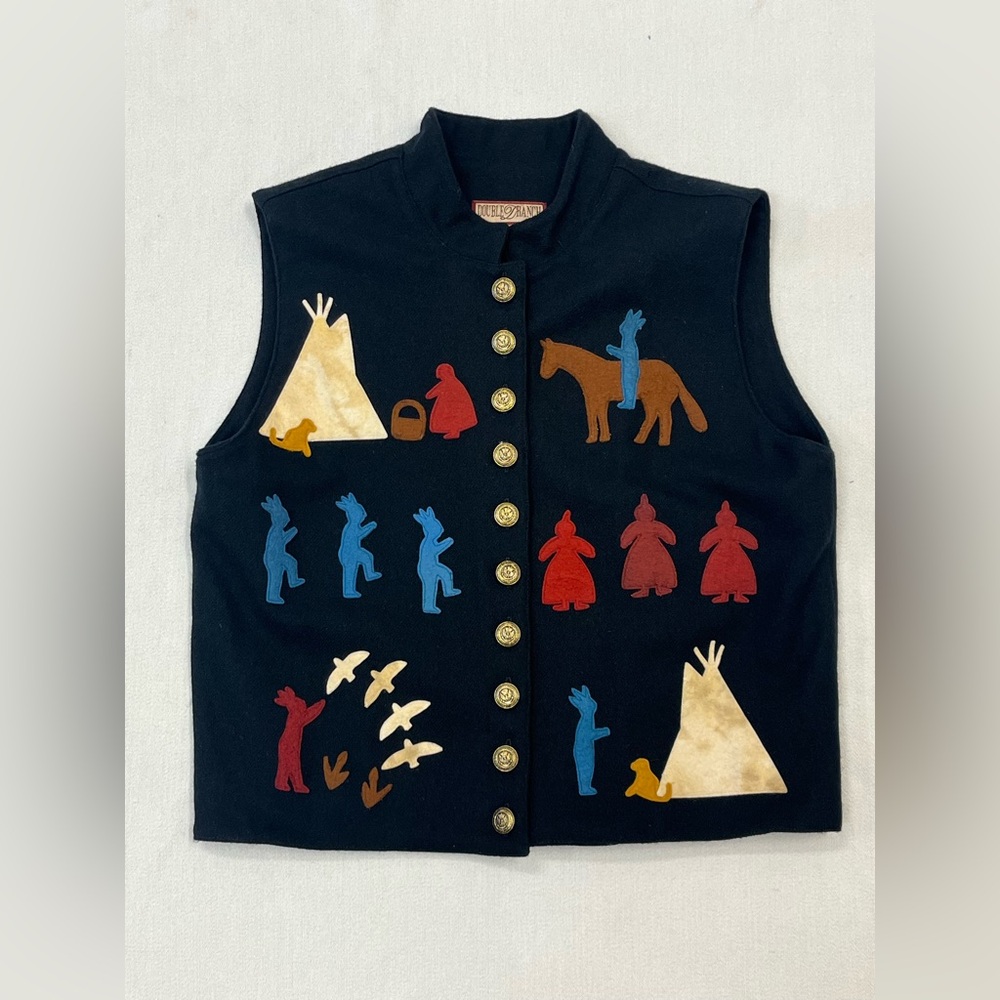 Double D Ranch Black Vest - L - RARE